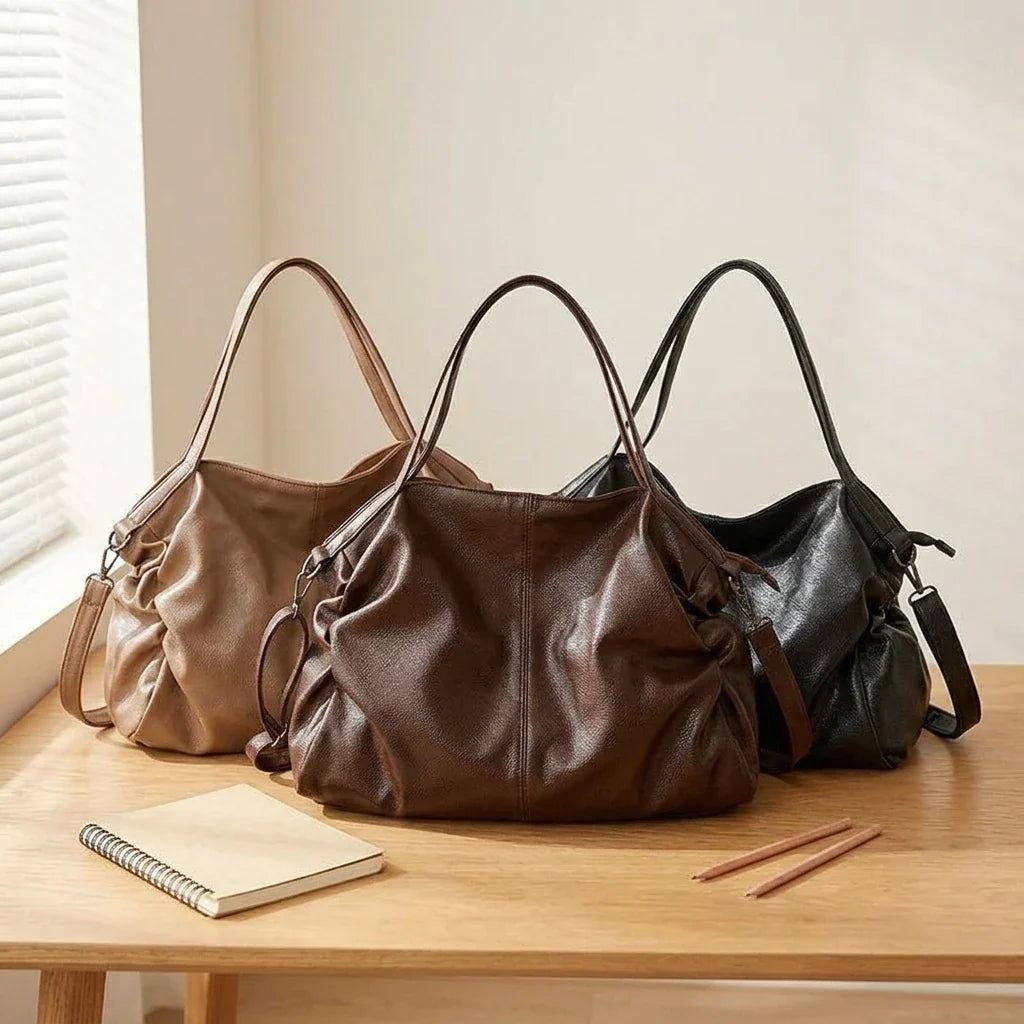Sac Marina : Bandoulière Fourre-tout Cuir Souple