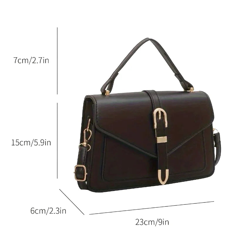 Tiziana : Sac Bandoulière Carré en Cuir Minimaliste