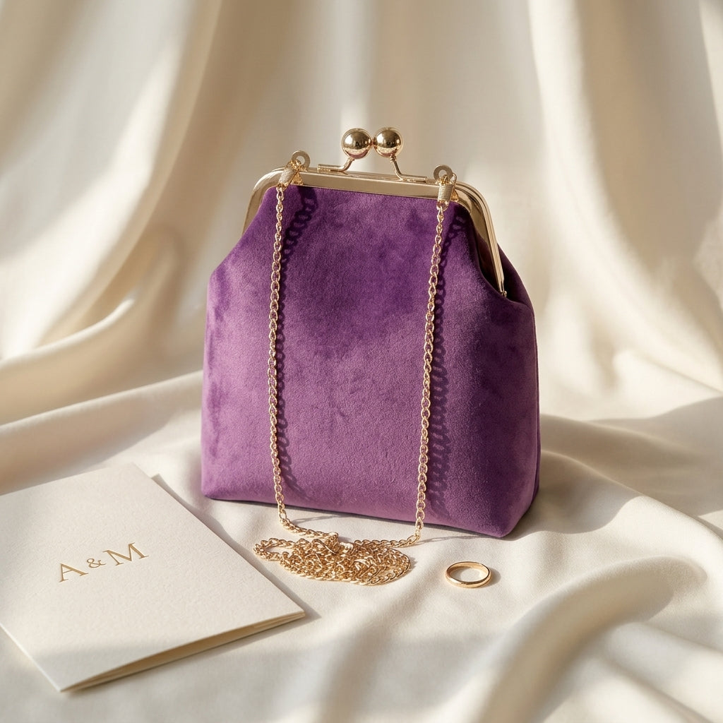 Sac Bandoulière Velours Ottilia Rétro