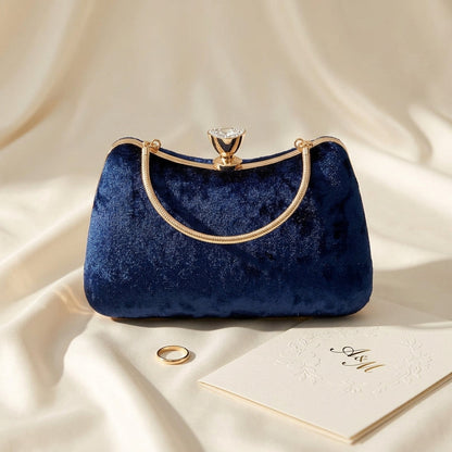 Sac Rachele Pochette Soirée Effet Daim