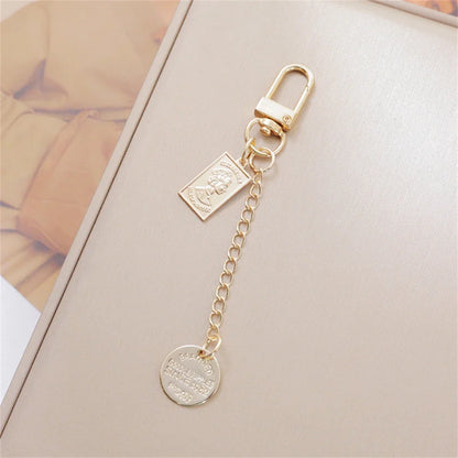 Charm Sac Perles Métal Doré