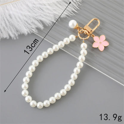 Charm Sac Perles Métal Doré