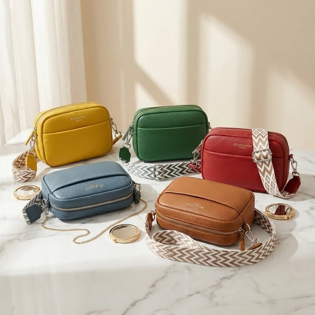 Sac Bandoulière Cuir Prisca Petit Modèle