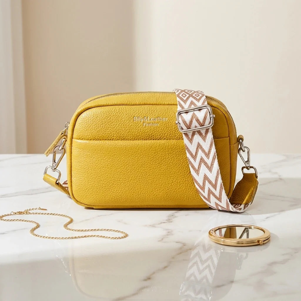 Sac Bandoulière Cuir Prisca Petit Modèle