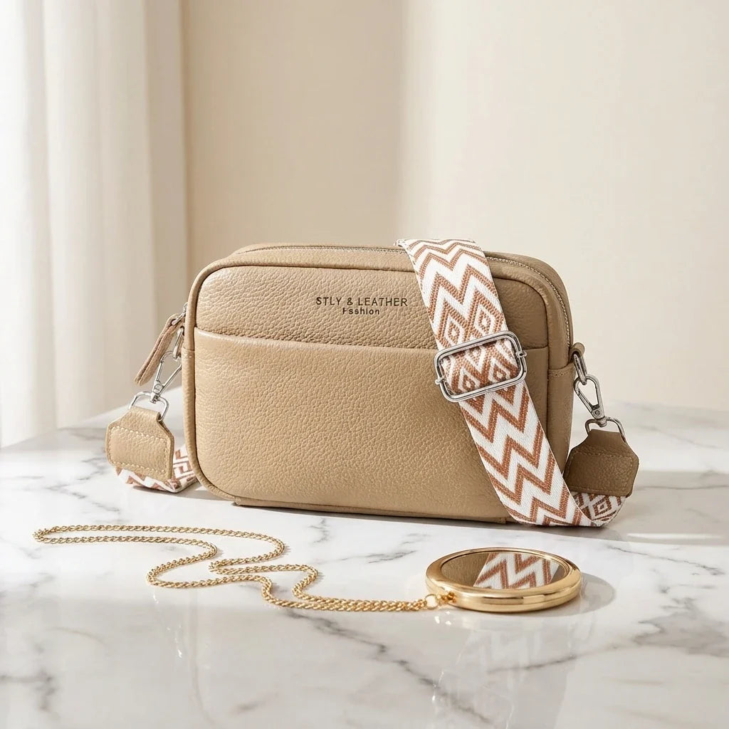 Sac Bandoulière Cuir Prisca Petit Modèle