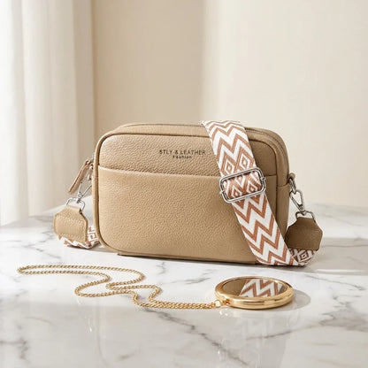 Sac Bandoulière Cuir Prisca Petit Modèle