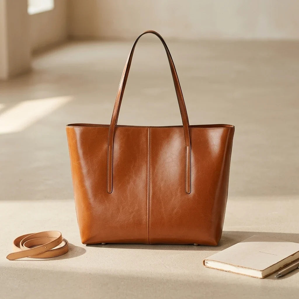 Adriana : Sac Fourre-Tout Cuir Véritable