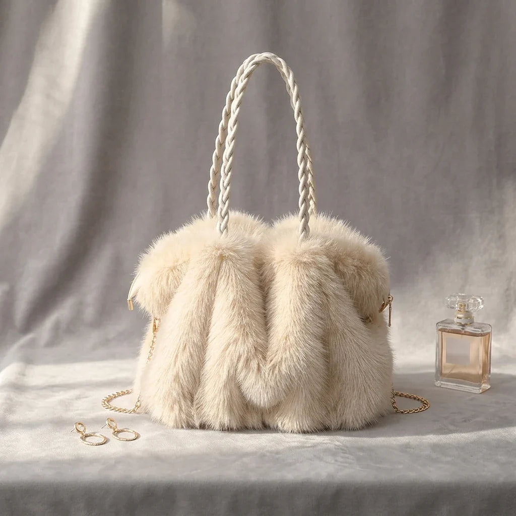 Sac Luna : Sac fourre-tout hivernal en peluche