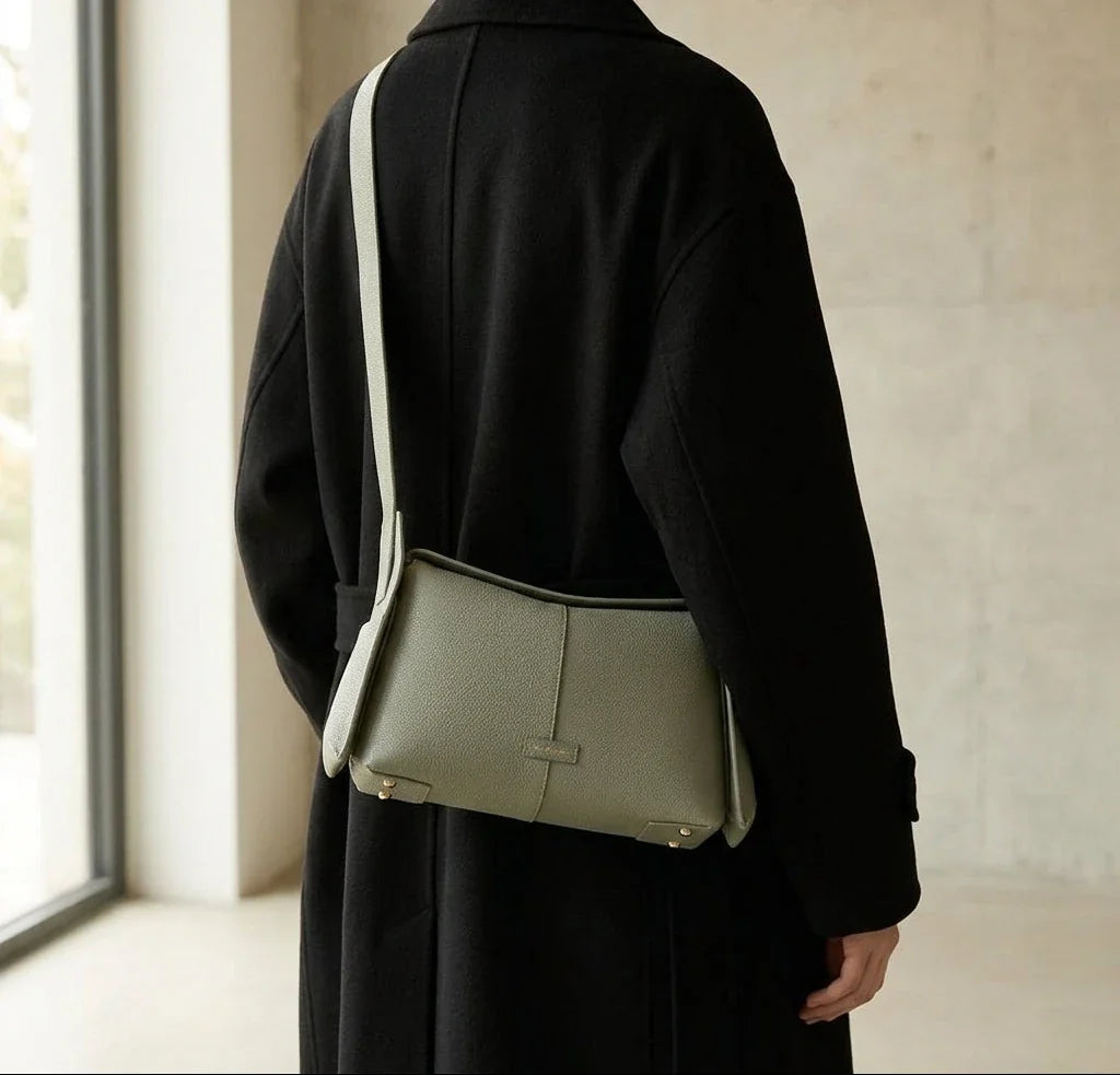 Sac Bandoulière Architectural Lorenza Cuir Souple