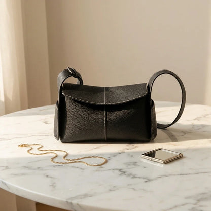Sac Bandoulière Architectural Lorenza Cuir Souple