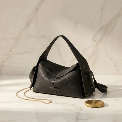Sac Bandoulière Architectural Lorenza Cuir Souple