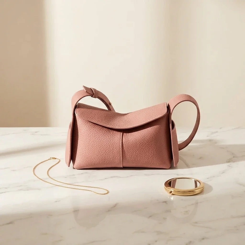 Sac Bandoulière Architectural Lorenza Cuir Souple