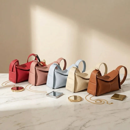 Sac Bandoulière Architectural Lorenza Cuir Souple