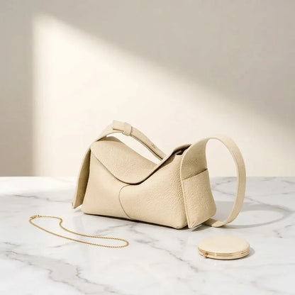 Sac Bandoulière Architectural Lorenza Cuir Souple