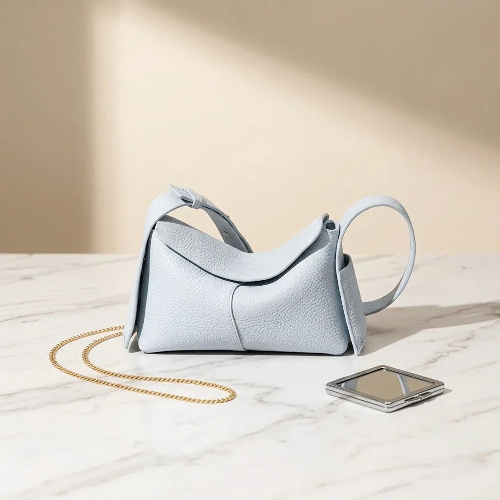 Sac Bandoulière Architectural Lorenza Cuir Souple