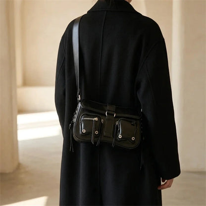 Sac Bandoulière Azzurra Cuir Noir