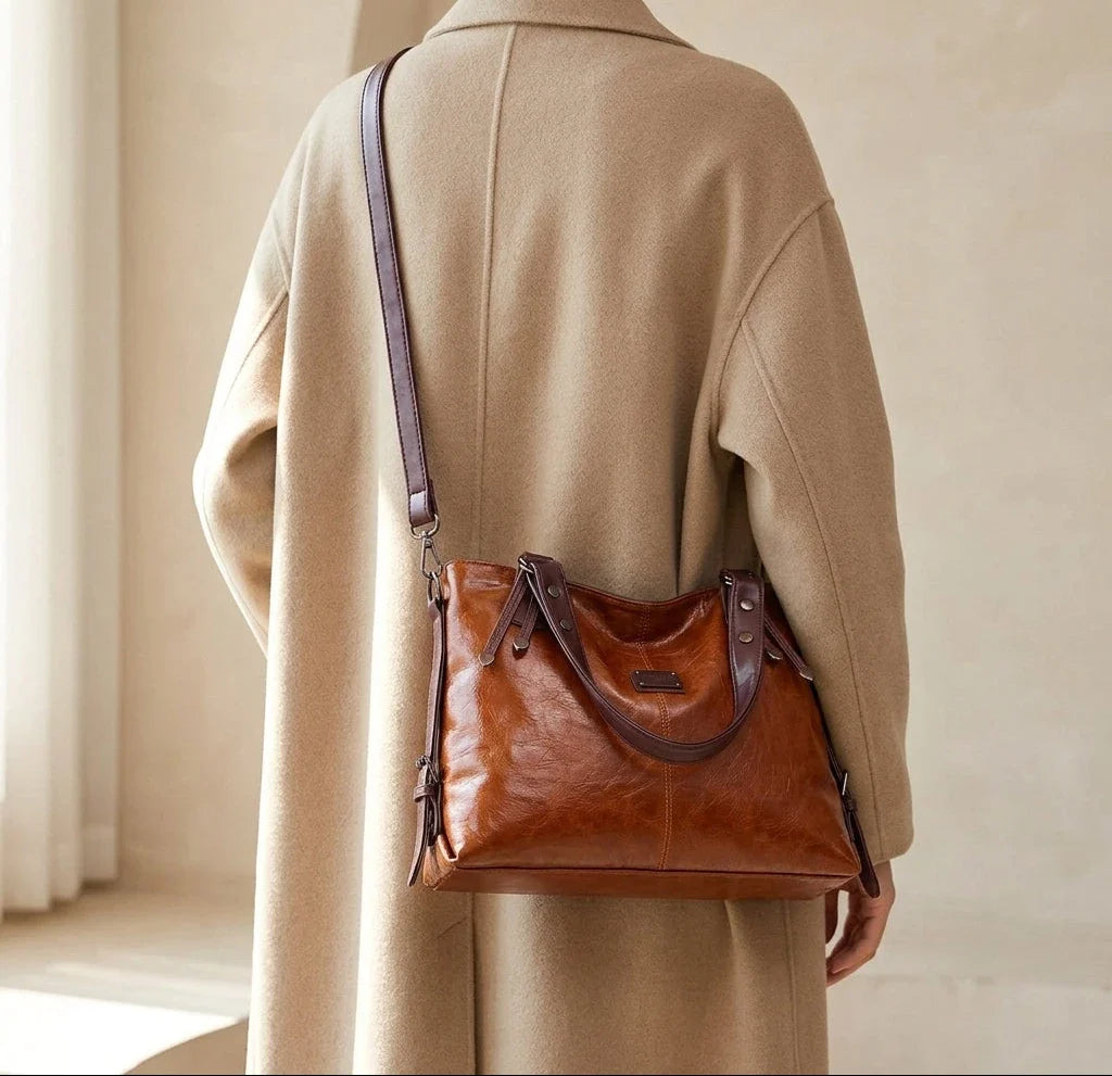 Sac bandoulière Tosca : Cuir vintage et grande capacité