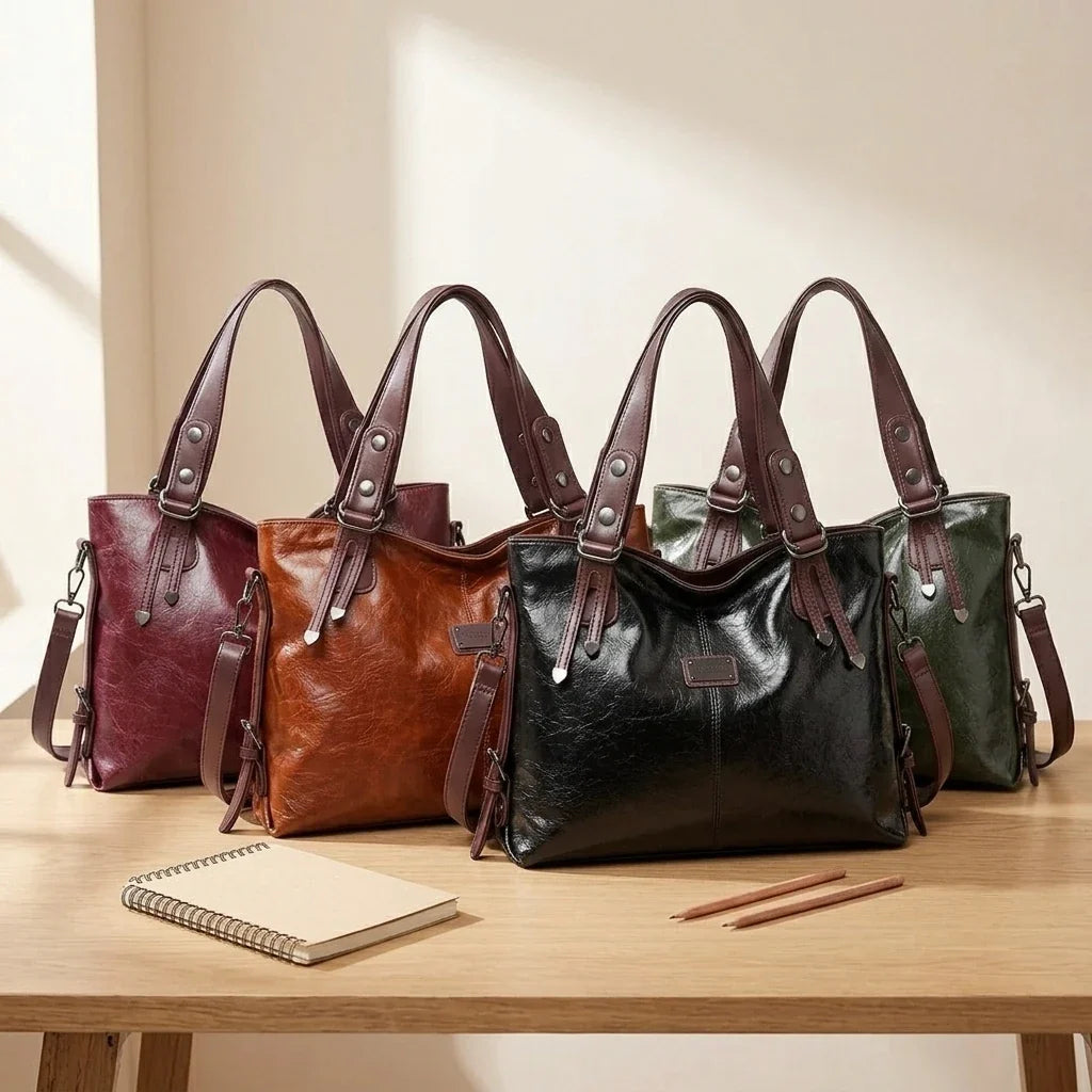 Sac bandoulière Tosca : Cuir vintage et grande capacité