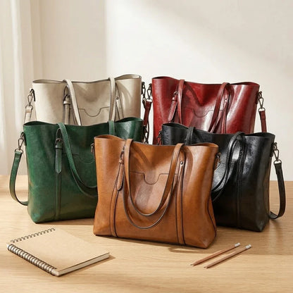 Annalisa : Sac Bandoulière Cuir Ciré Vintage Structuré