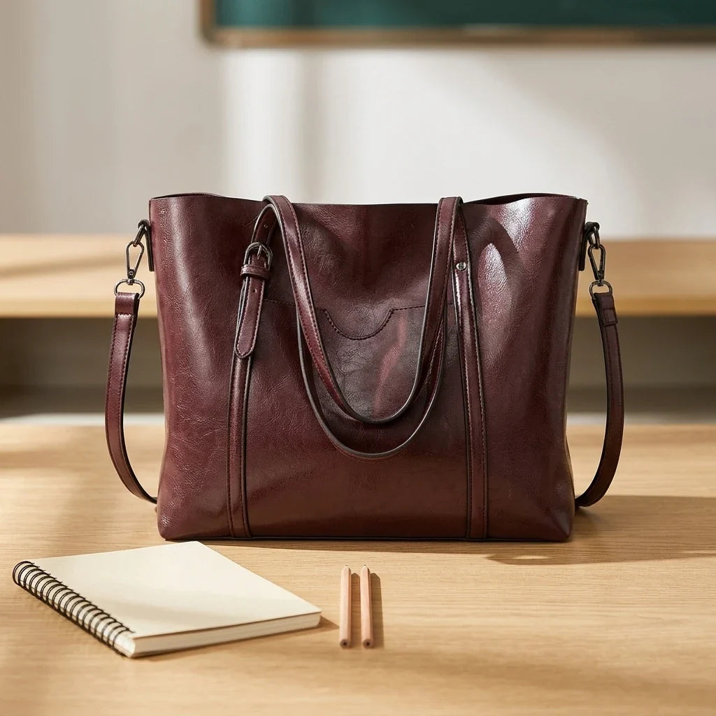 Annalisa : Sac Bandoulière Cuir Ciré Vintage Structuré