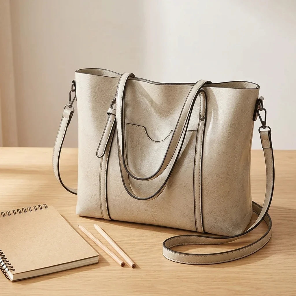 Annalisa : Sac Bandoulière Cuir Ciré Vintage Structuré