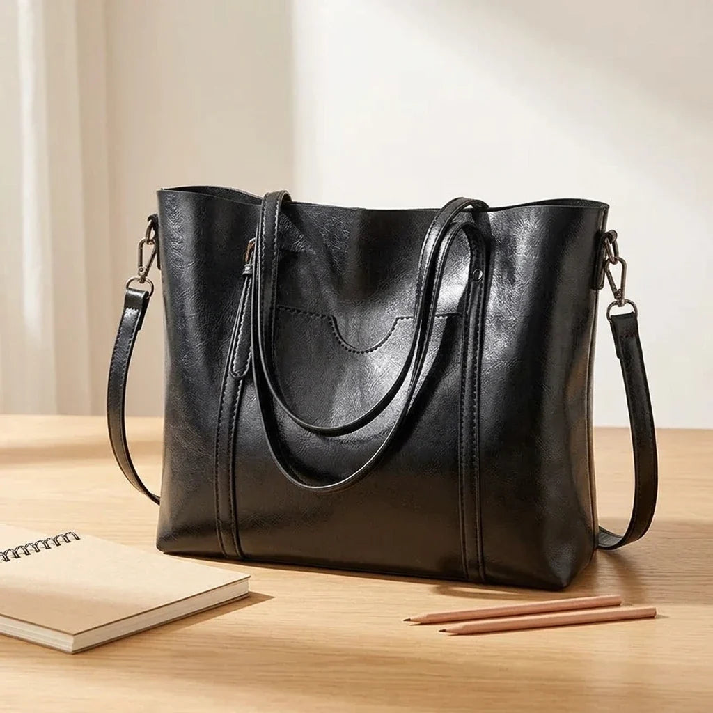 Annalisa : Sac Bandoulière Cuir Ciré Vintage Structuré