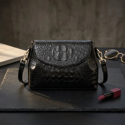 Sac Bandoulière Cuir Crocodile Marcella