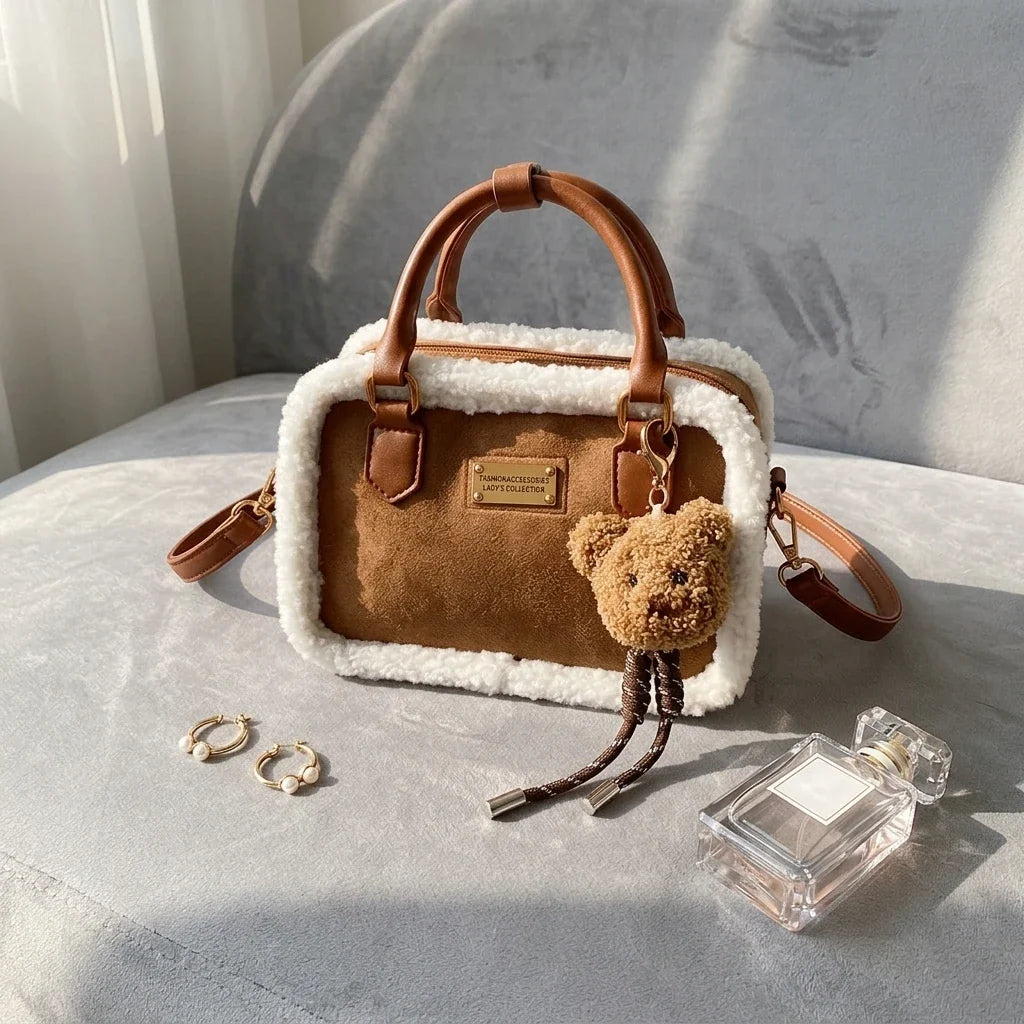Sac Bandoulière Serena Laine d'Agneau