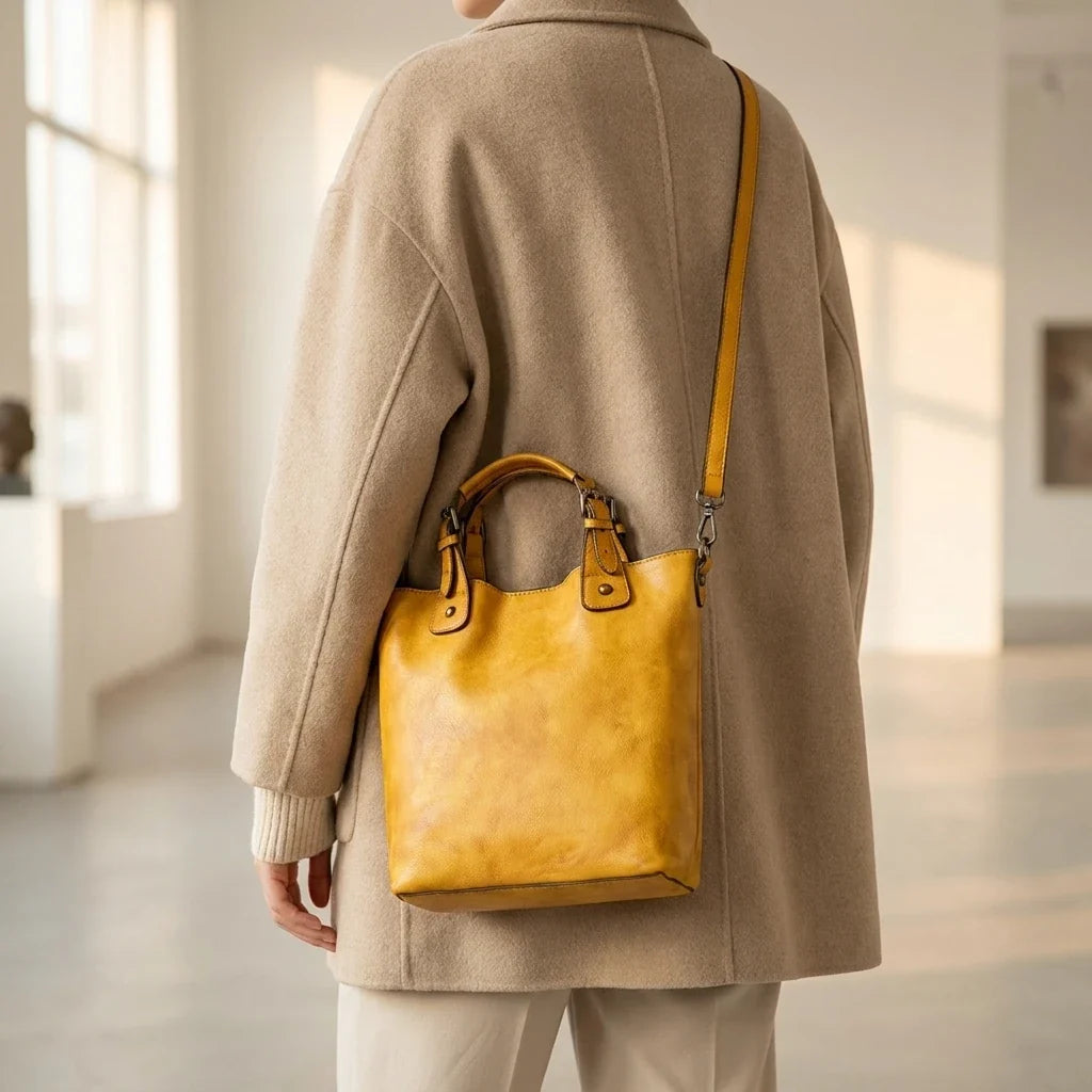 Sac Bandoulière Alba Cuir Véritable Messager