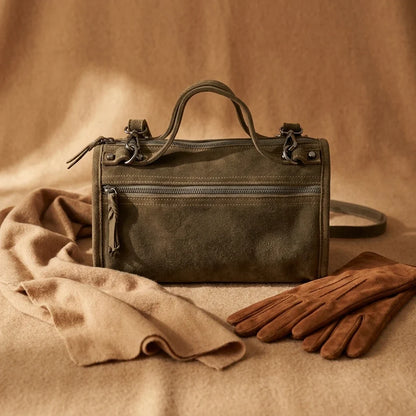 Sac Bandoulière Daim Authentique Caterina