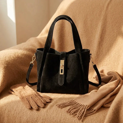 Sac Bandoulière Greta Daim Givré