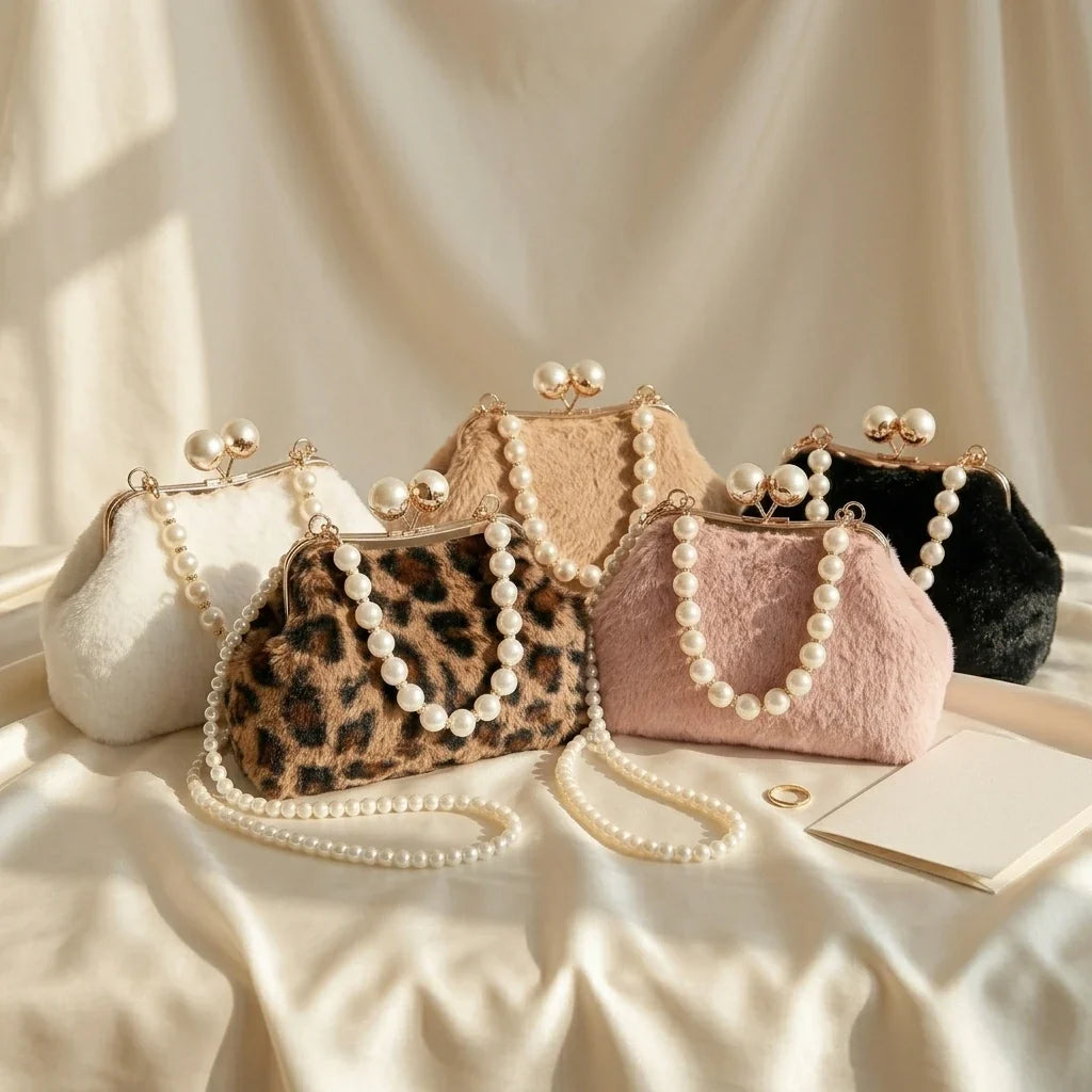 Sac Bandoulière Letizia Fausse Fourrure Chic Hiver