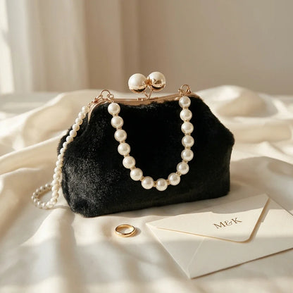 Sac Bandoulière Letizia Fausse Fourrure Chic Hiver