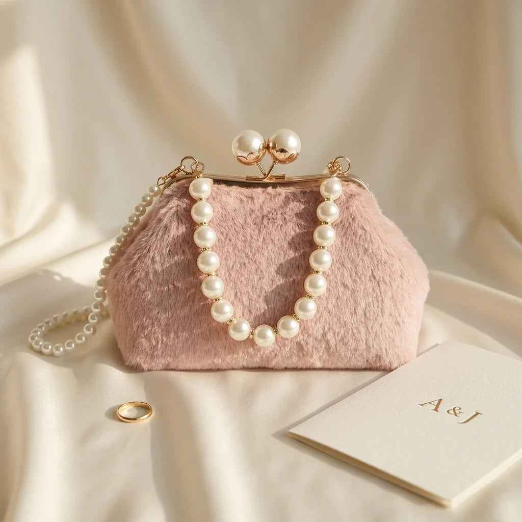 Sac Bandoulière Letizia Fausse Fourrure Chic Hiver