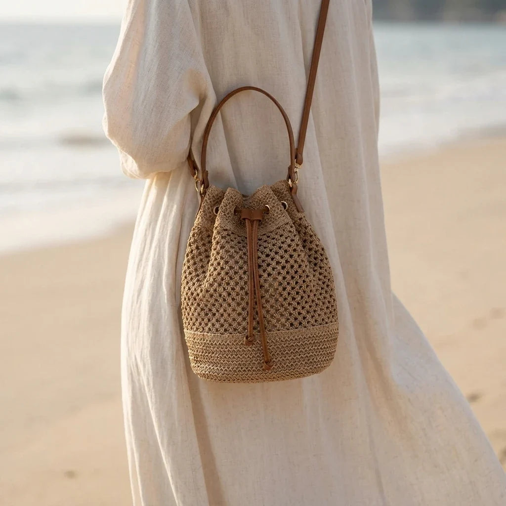 Sac Bandoulière Paille Bohème Adelina