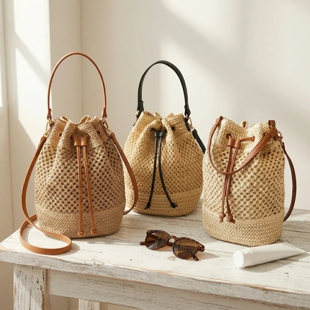 Sac Bandoulière Paille Bohème Adelina