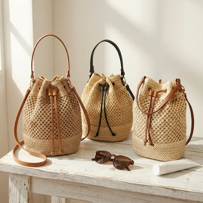 Sac Bandoulière Paille Bohème Adelina