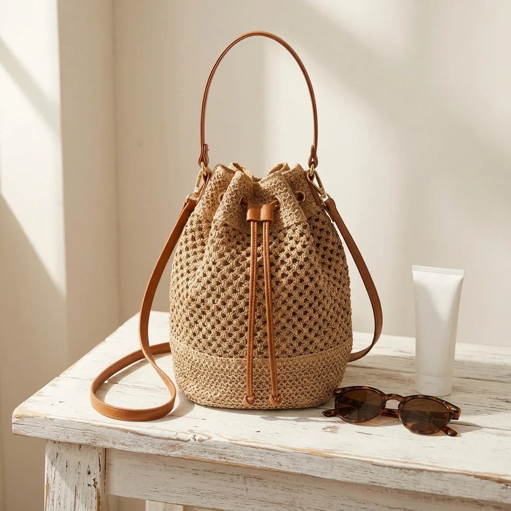 Sac Bandoulière Paille Bohème Adelina