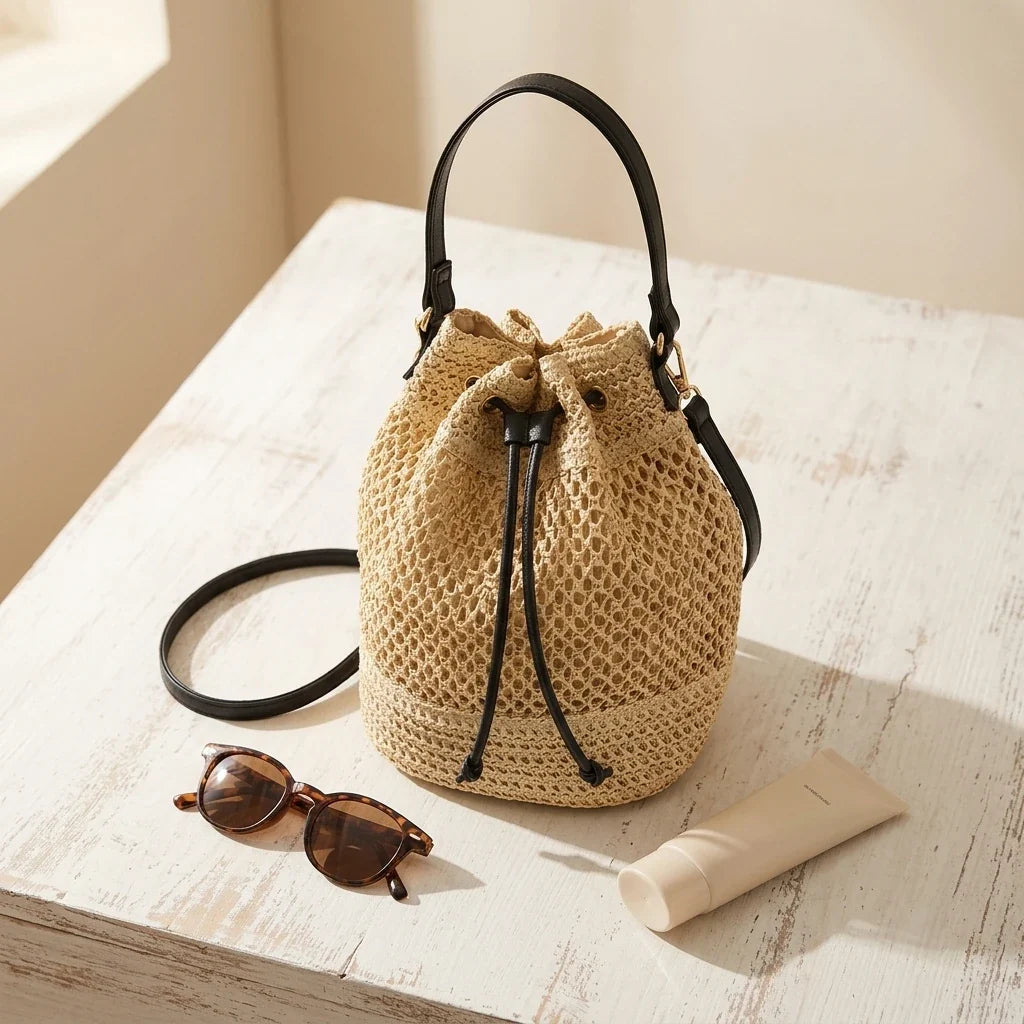 Sac Bandoulière Paille Bohème Adelina