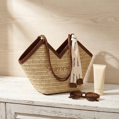 Sac Bandoulière Paille Alma - Style Estival Rétro