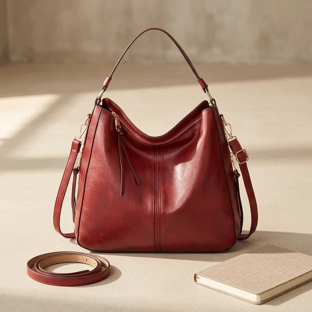Sac Bandoulière Hobo Cuir Souple Ravella