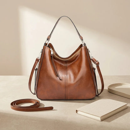Sac Bandoulière Hobo Cuir Souple Ravella