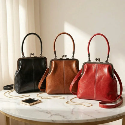 Sac bandoulière cuir vintage Arezza
