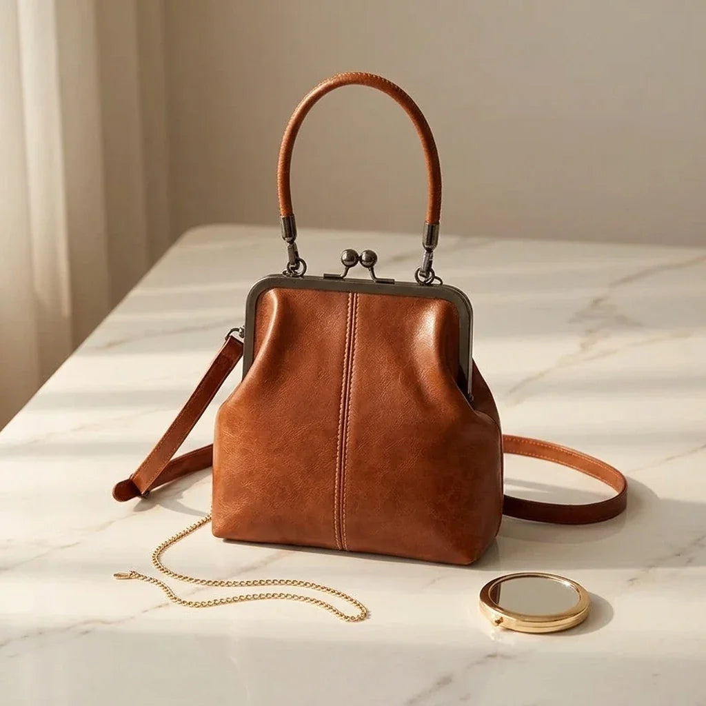 Sac bandoulière cuir vintage Arezza