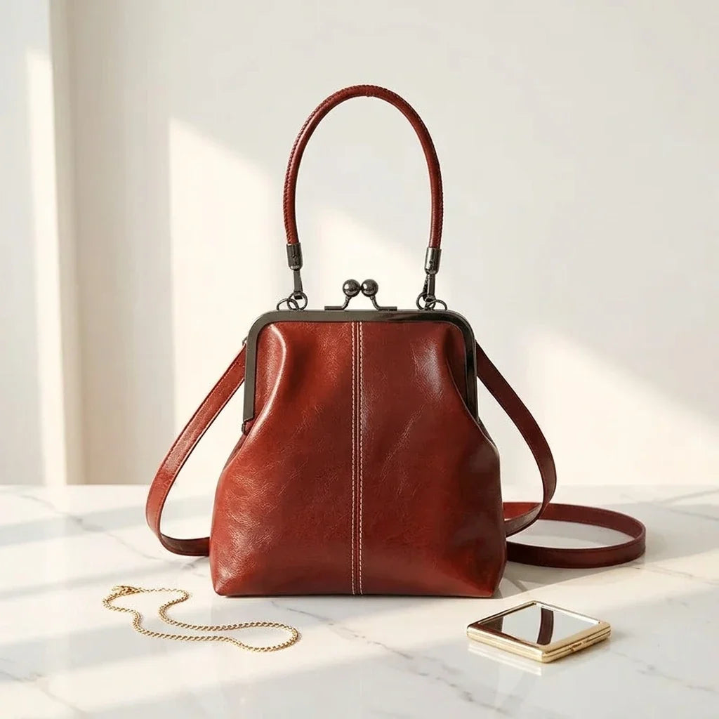 Sac bandoulière cuir vintage Arezza