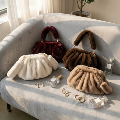Sac Bandoulière Bianca : Douceur Fourrure Hivernale