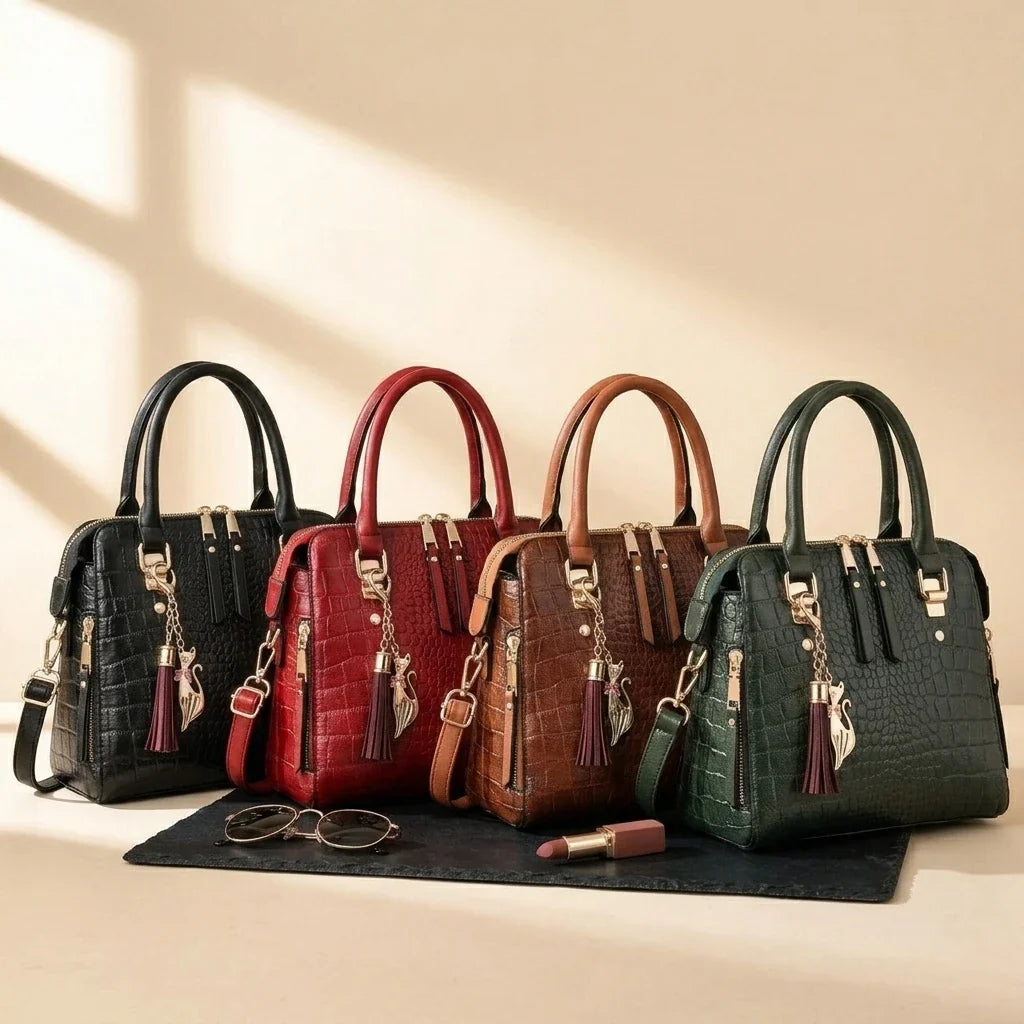 Sac Bandoulière Arianna Motif Crocodile
