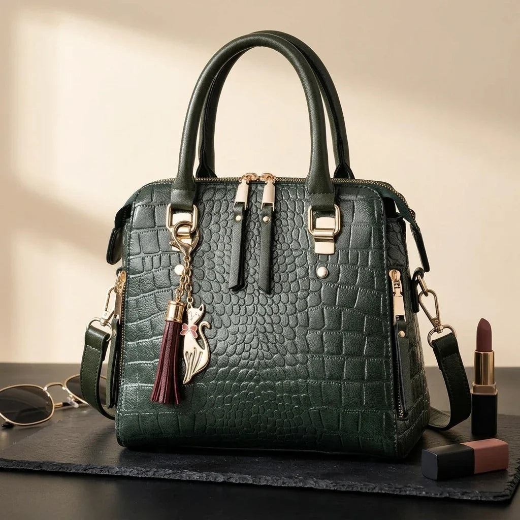 Sac Bandoulière Arianna Motif Crocodile