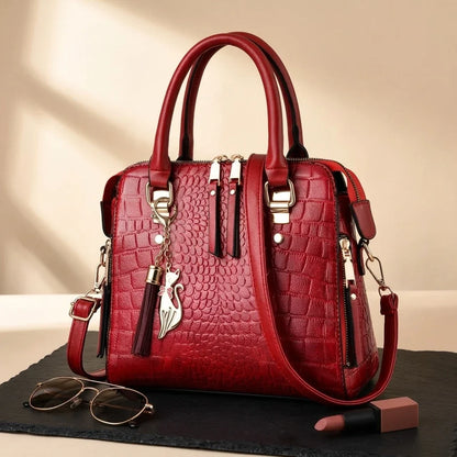 Sac Bandoulière Arianna Motif Crocodile
