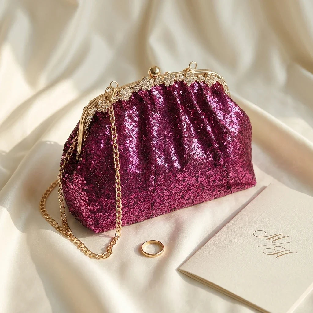 Sac Bandoulière Scintillant Ginevra Mariage & Soirée
